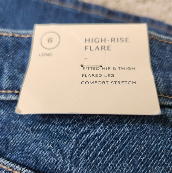 6L Universal Thread Jeans Women's  High-Rise Flare Blue Denim Pants 6L - Picture 9 of 15